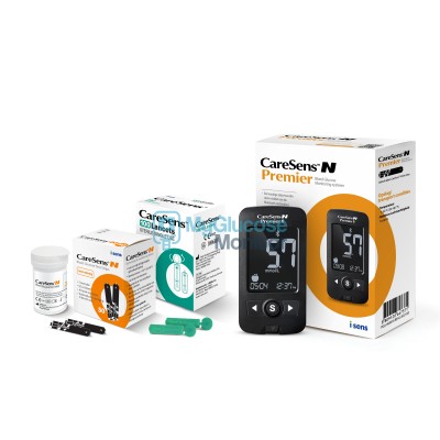 CareSens N Premier glucosemeter voordeelpakket (60 test strips & 110 lancetten)