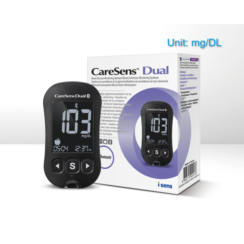 CareSens Dual ketone and glucose mg/DL
