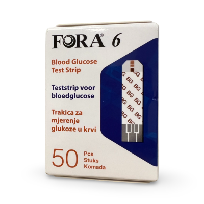 FORA 6 - bloedglucose teststrips - 50 stuks