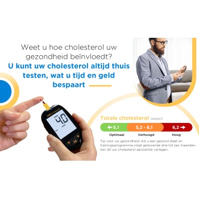 FORA 6 - Cholesterol (TCH) teststrip - 10 stuks