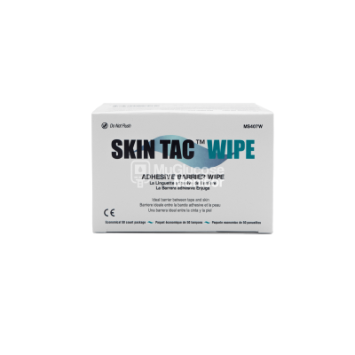 Skin-Tac-wipes-(huidlijm-doekjes)-voor-glucose-sensoren, infusiesets-en-patchpomp.