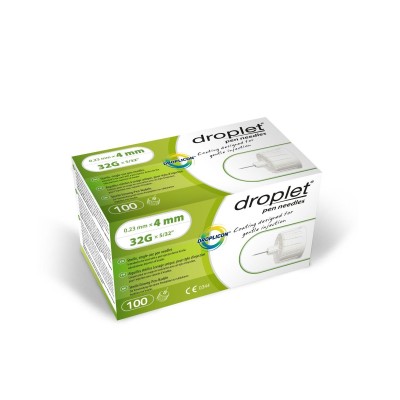 Droplet® Insulin pen needles 4mm 32g (100 PCS)