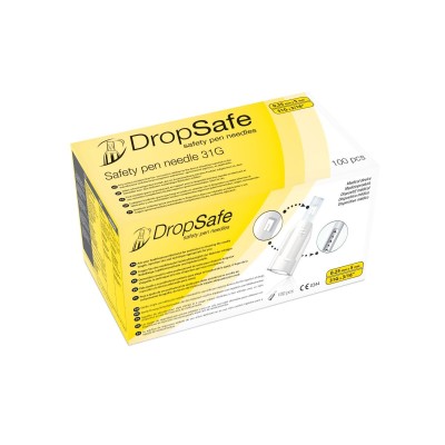 Aiguilles sécurisées DropSafe® pour stylo à insuline 5MM 32G (100 pièces)